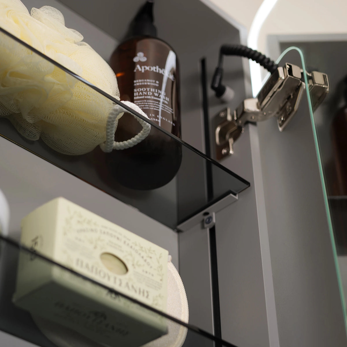 Sereno Battery Operated LED Mirror Cabinet