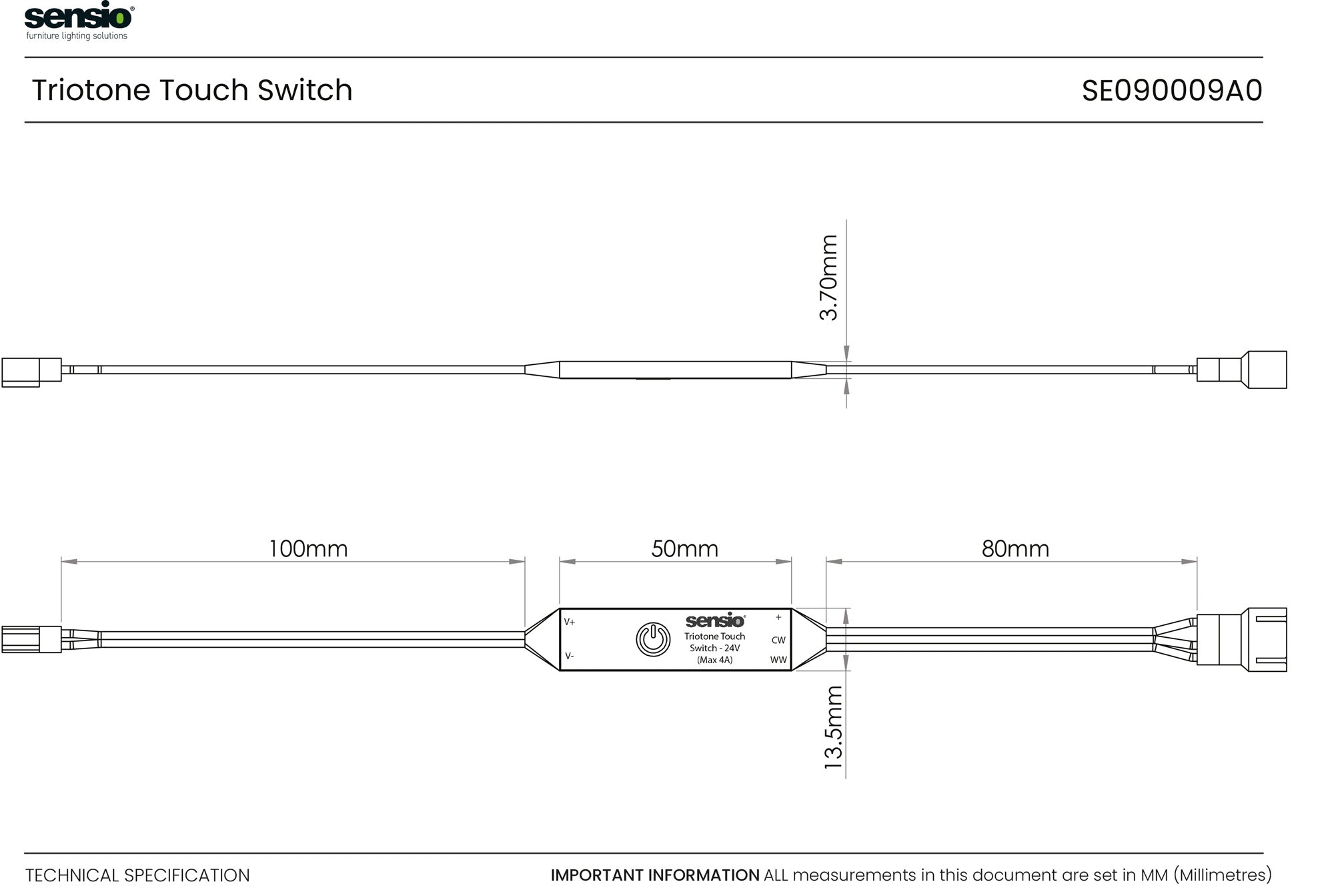 TrioTone® Touch Switch