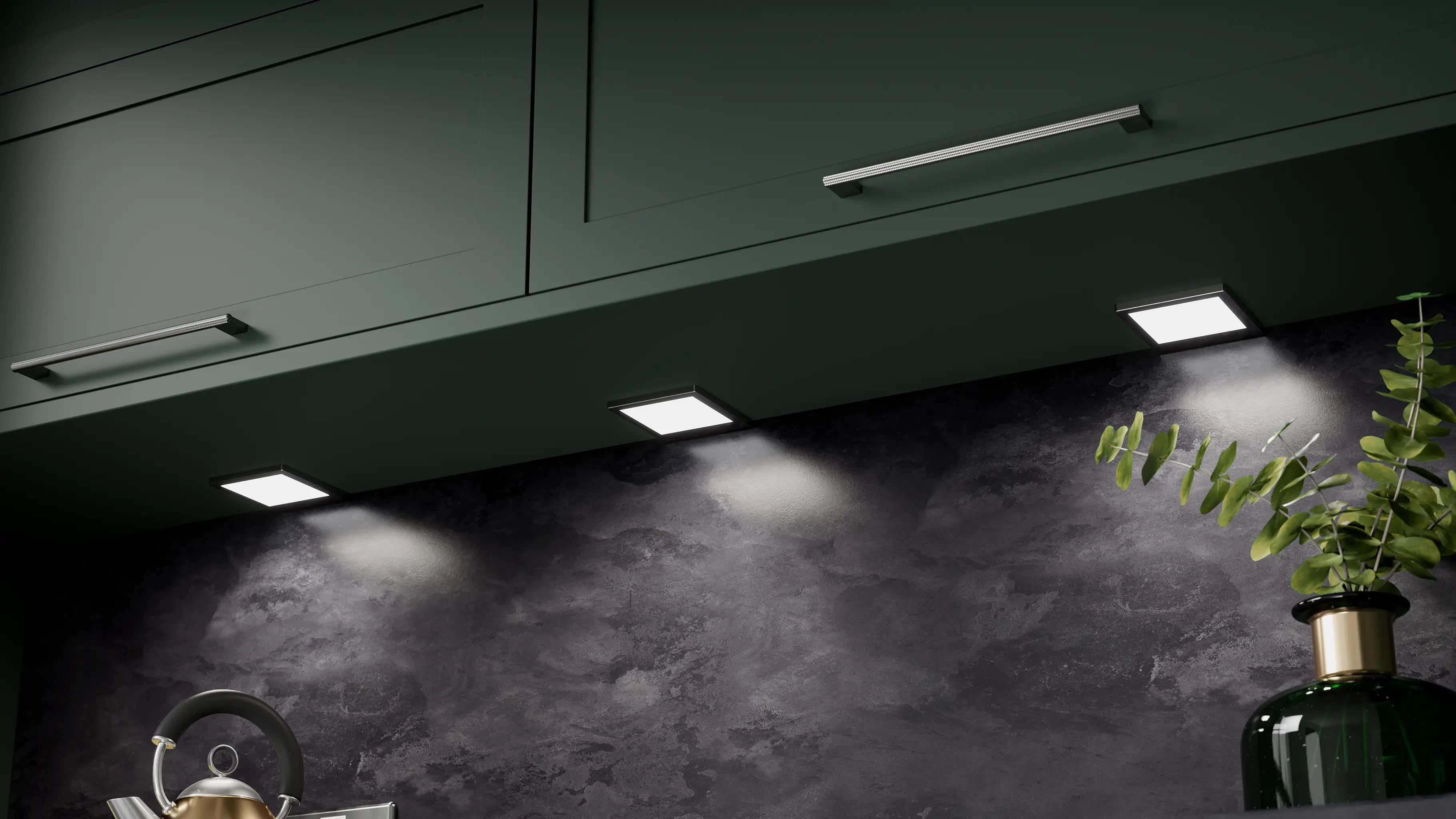 Spotlights under kitchen online cupboards