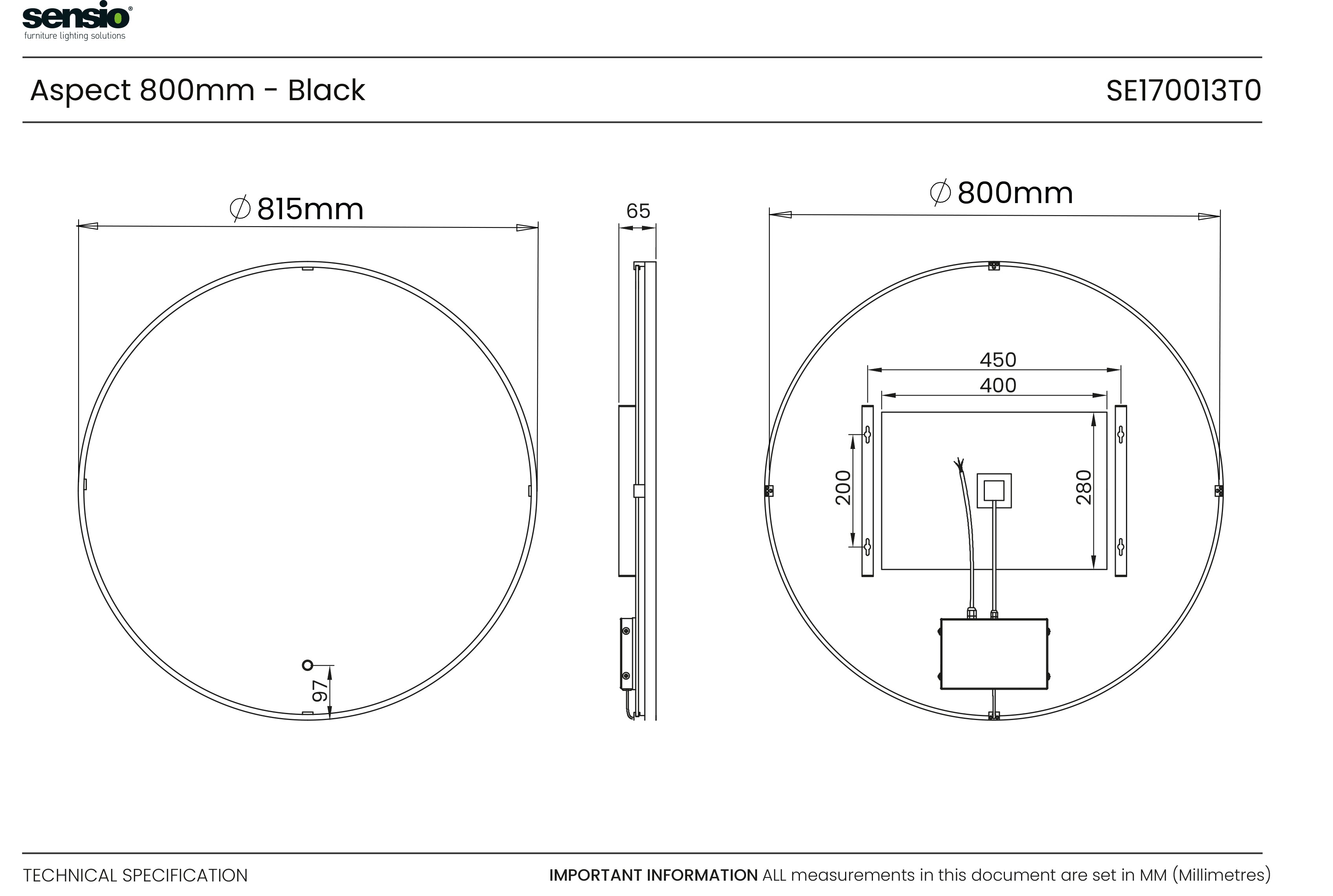 #Finish_Black #Size_800mm