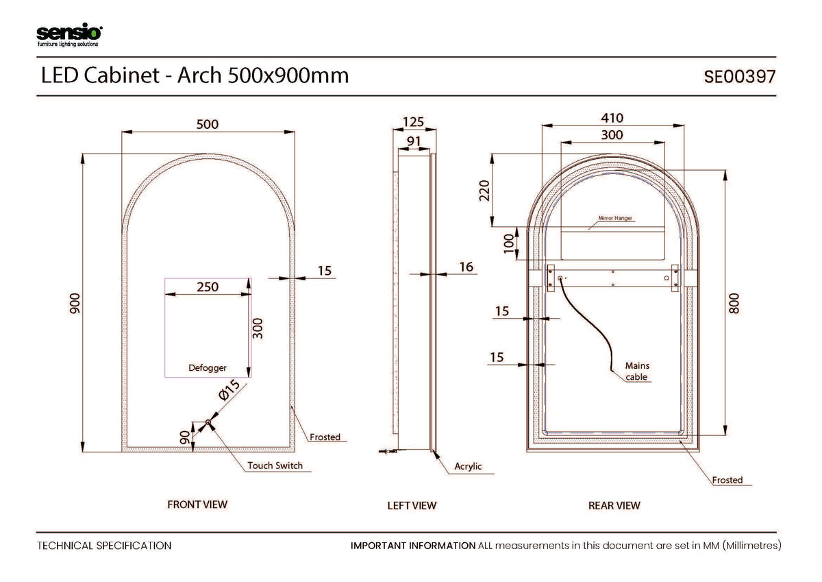 Technical drawing for Aurelia Arch