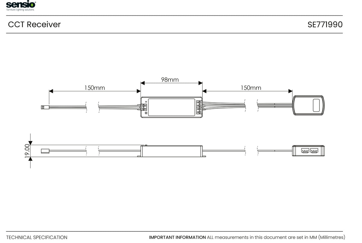 Technical drawing for CCT Receiver