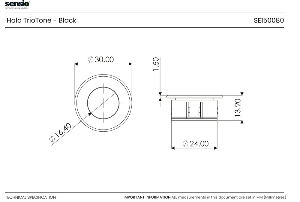 Halo TrioTone LED Plinth Light, Recessed | Sensio