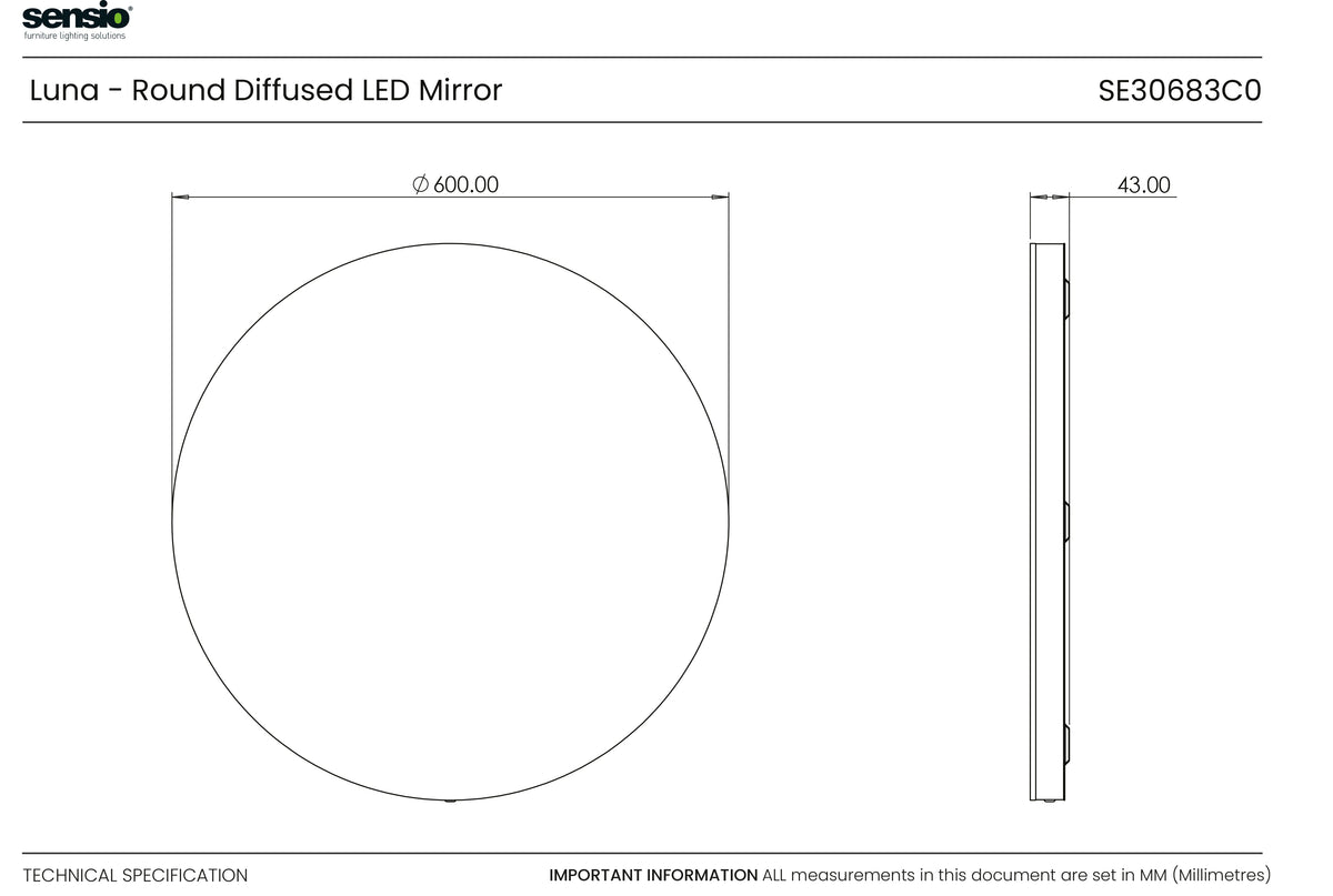 Technical drawing for Luna Round