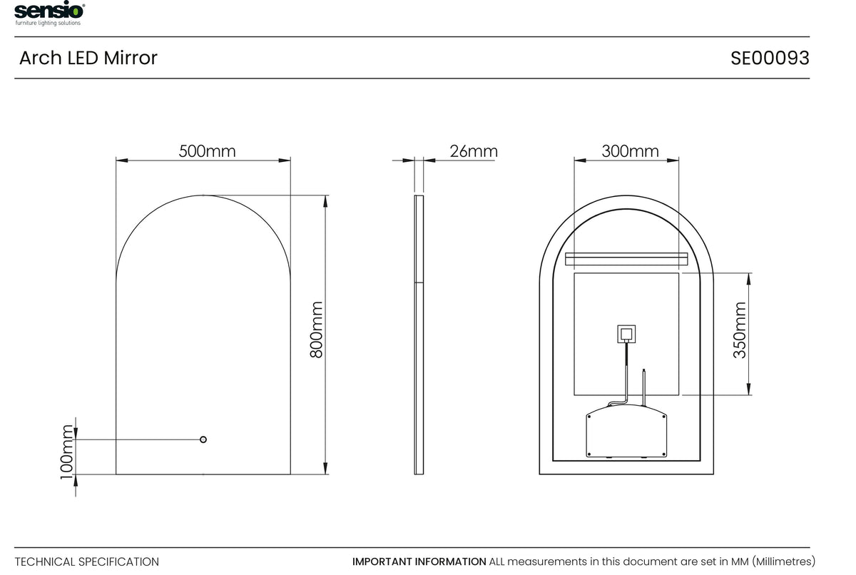 Technical drawing for Luna Arch
