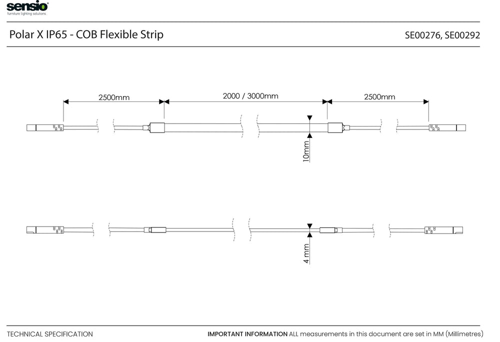 Polar X IP65 Waterproof LED Strip Light | Sensio