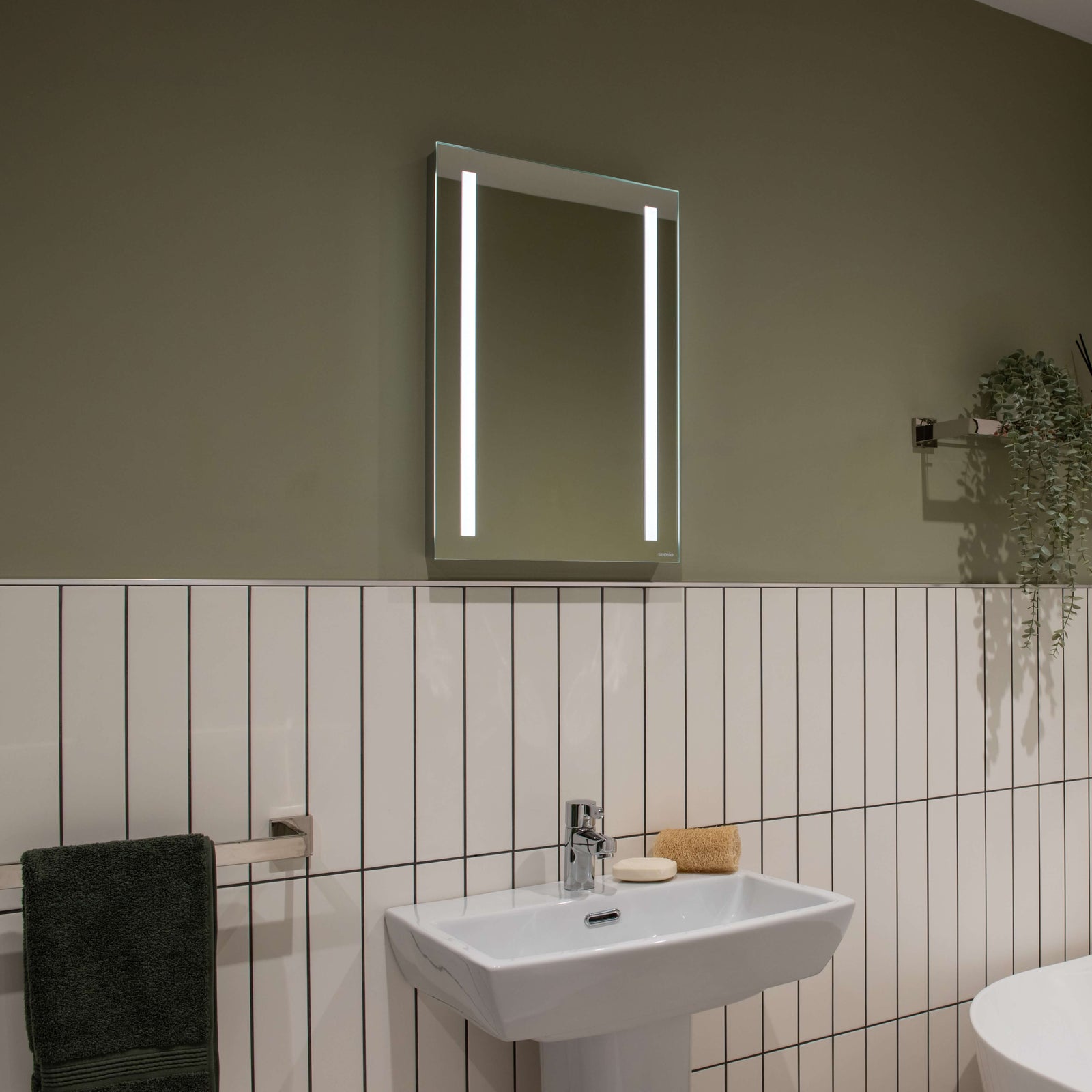 Lithium-Ion Battery Powered LED Mirrors