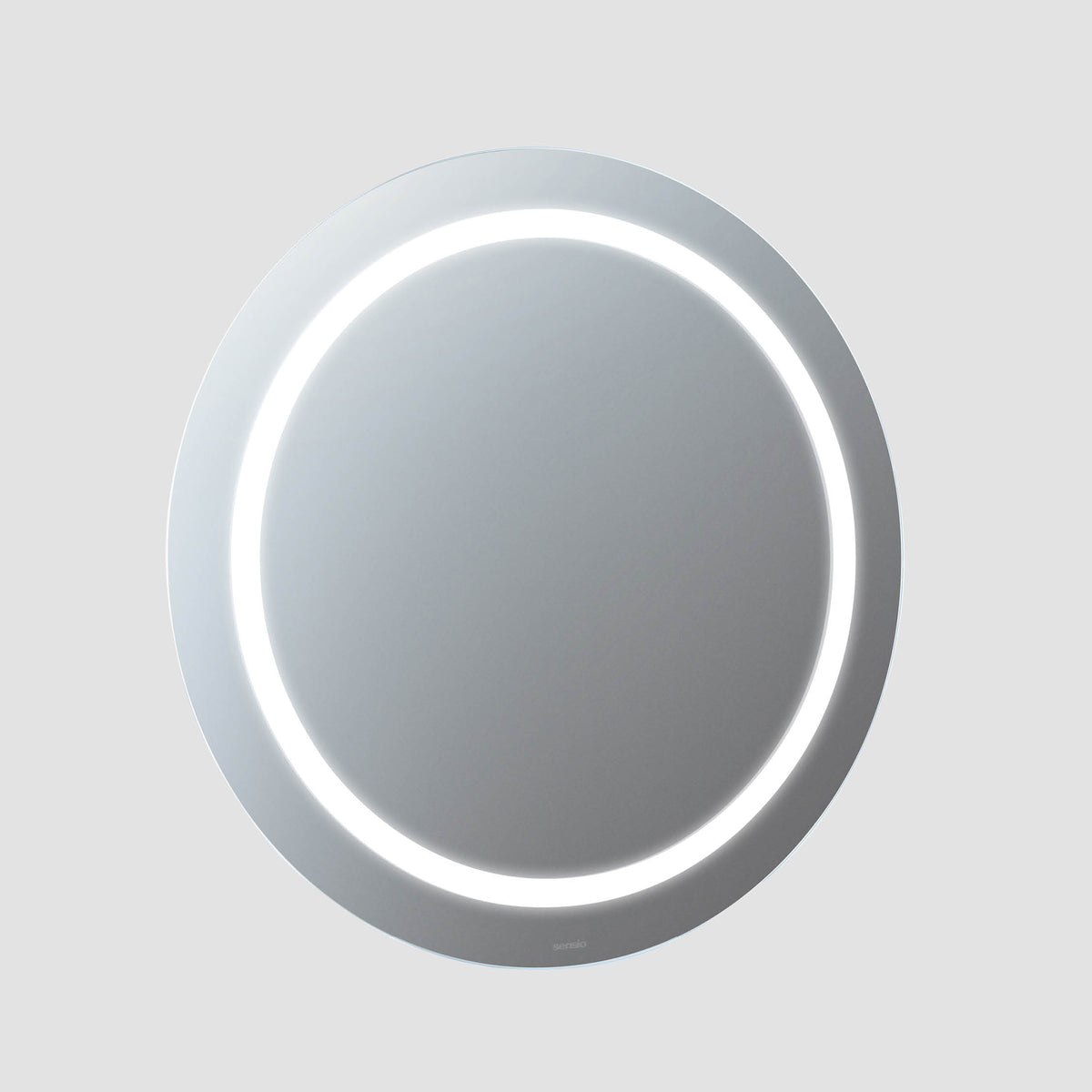 Lumino Round Battery Operated LED Bathroom Mirror