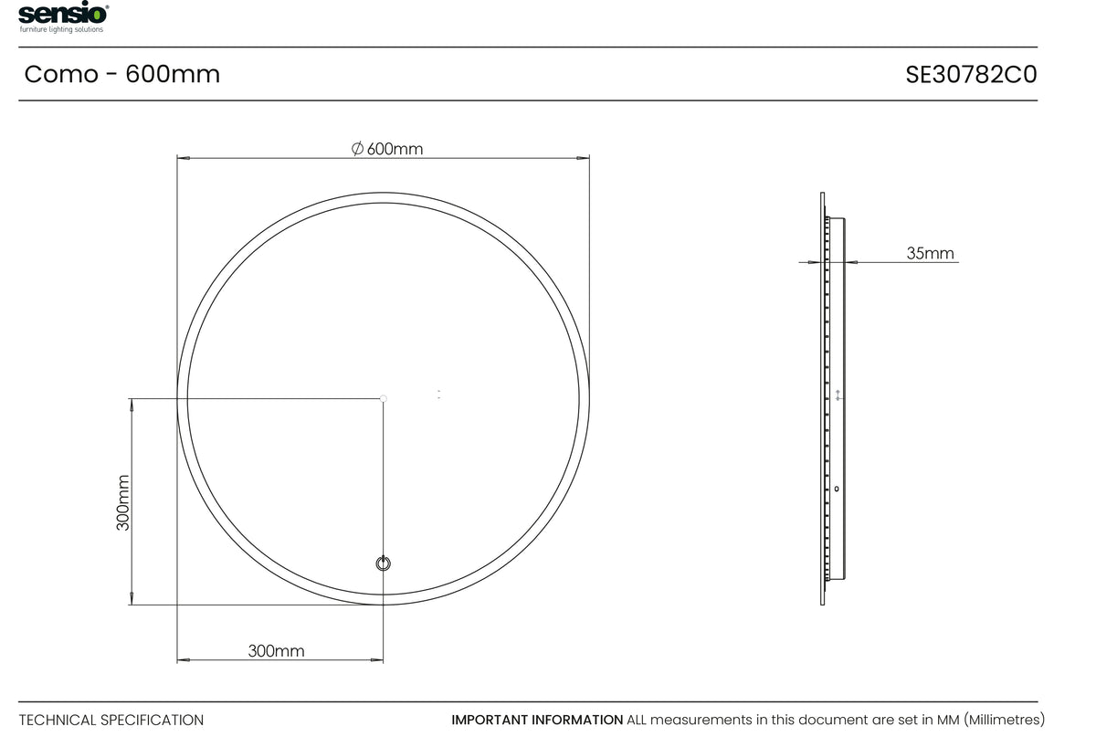 Technical drawing for Como