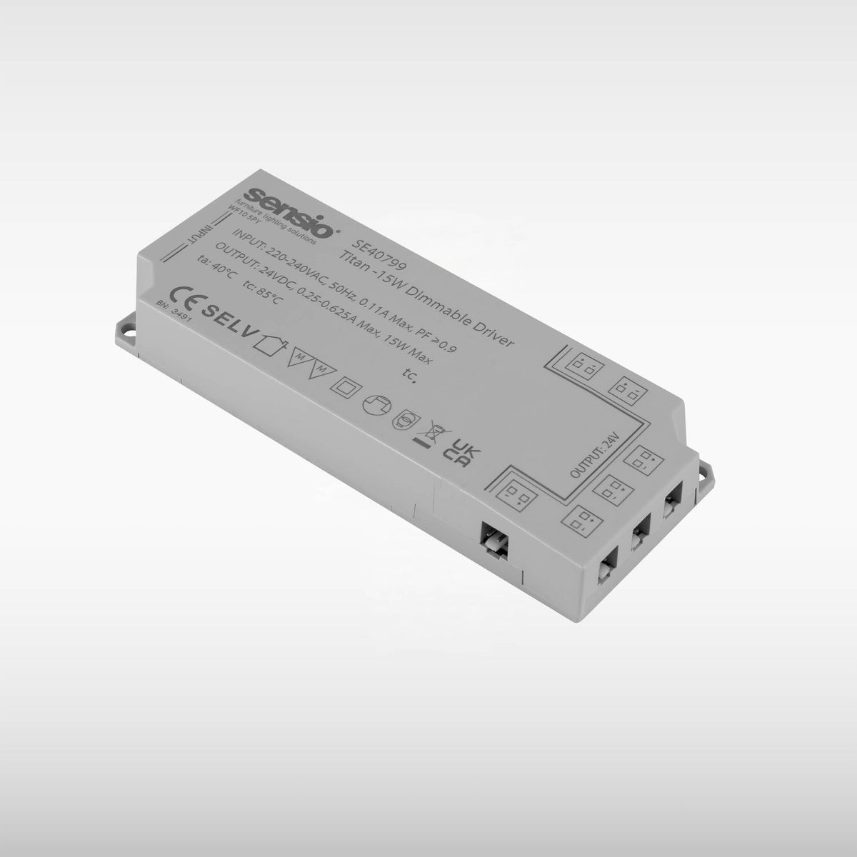 Titan Dimmable 24V LED Driver, Wall Dimmable | Sensio