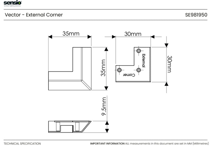 Vector™ External Corner