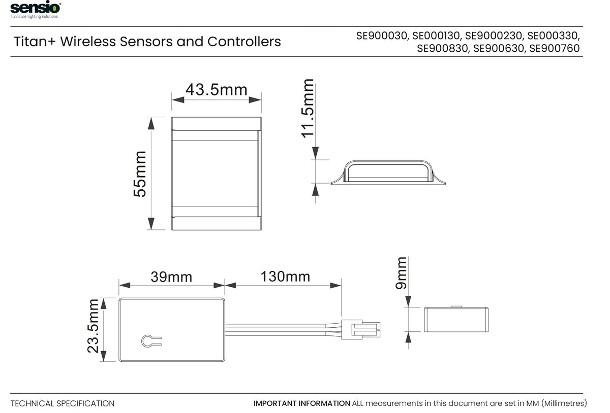 Wireless Reciever Sensor Titan+™ Wireless Touch Sensor